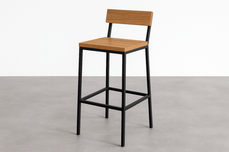 Nowoczesny hoker loft – perfekcyjne siedzisko do wyspy kuchennej