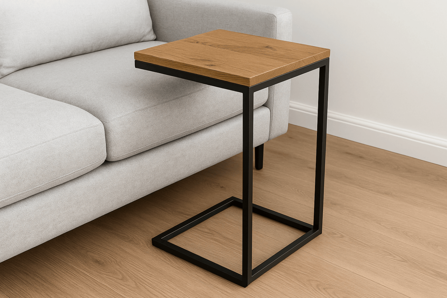 Pomocniczy stolik do kanapy – loftowy detal do salonu