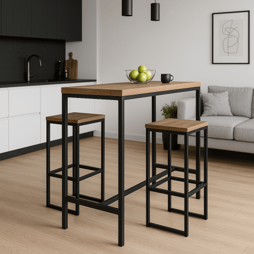 Czy stoły barowe loftowe nadają się do kuchni otwartych na salon?