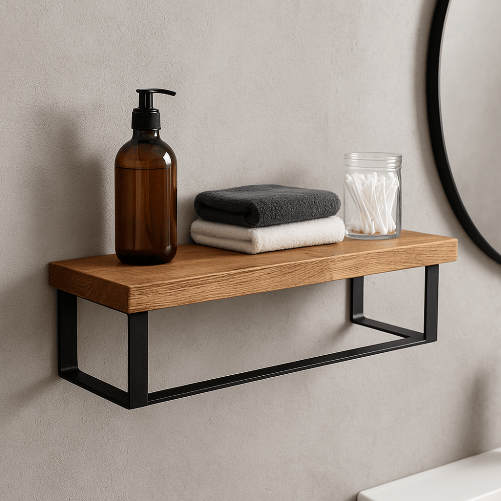 Czy półka loftowa w łazience wytrzyma wilgoć?